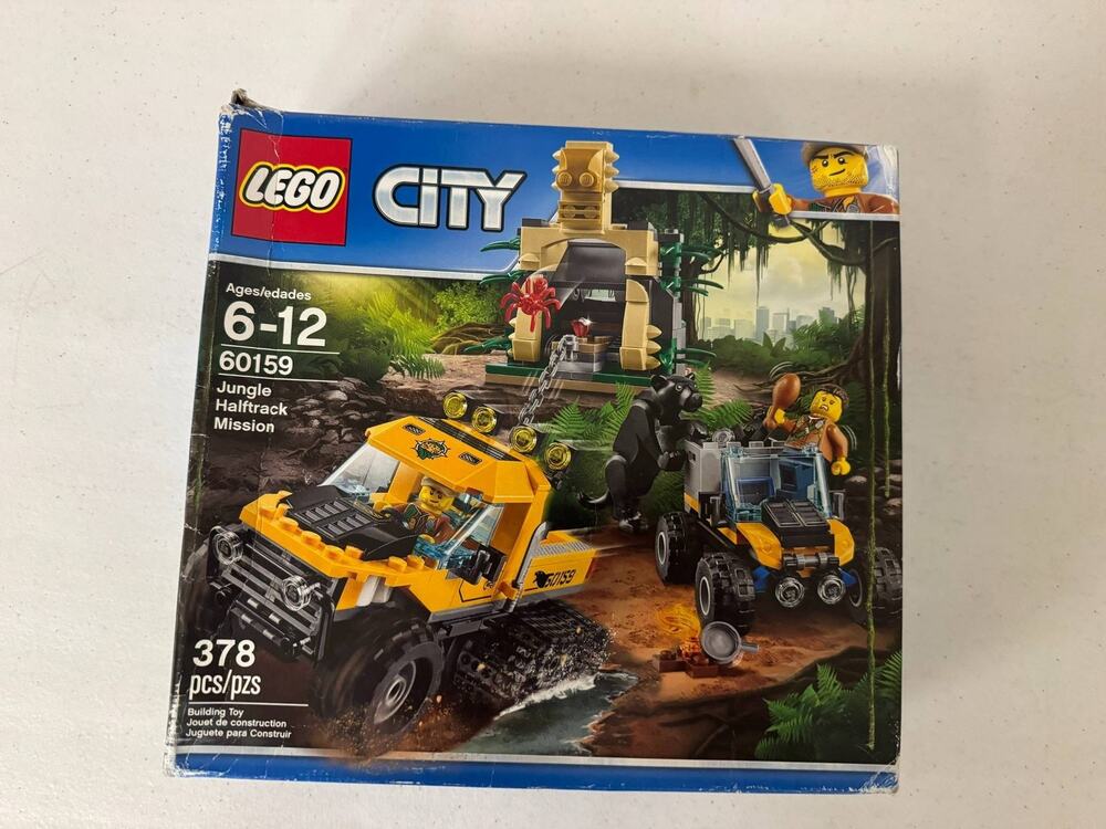LEGO City Jungle Halftrack Mission 60159 Building Toy Set 378 Pieces